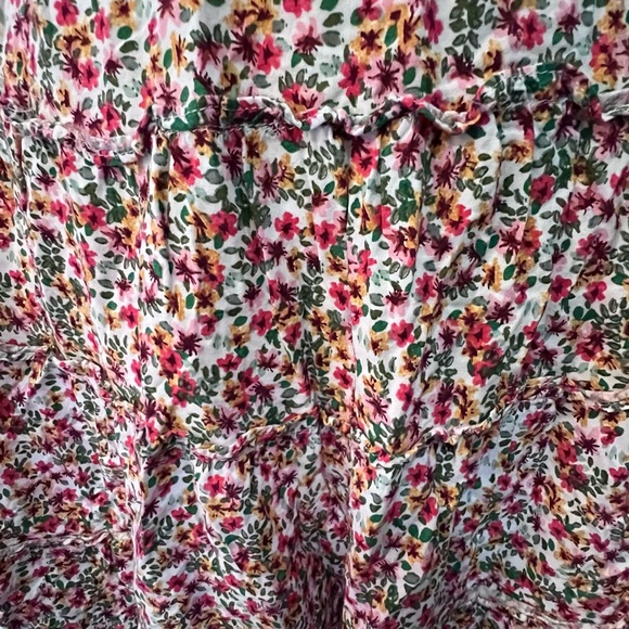 Max Studio Multi Color Ruffle A-line Above Knee 100% Rayon Skirt Size Medium - Picture 2 of 6